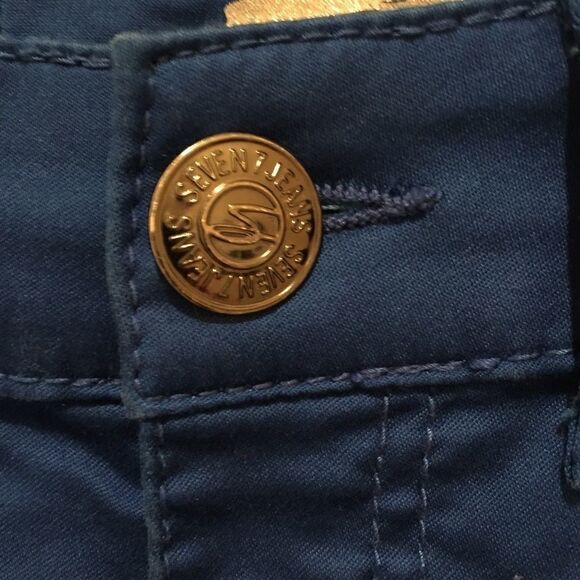 Seven7 Royal Blue Jean Leggings - Picture 3 of 7